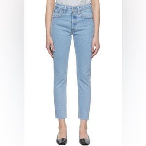 LEVI’S Blue Denim 501 Skinny Jeans, Button Fly, Size 31 (BNWT)